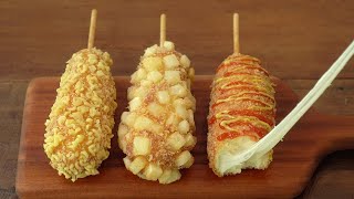 Рецепт Cheese Corn Dog :: знаменитая корейская уличная еда