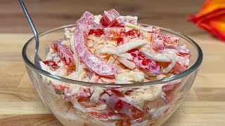 Рецепт салата, который взорвал Интернет! Очень вкусный салат Красное море!