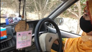 Beautiful Aunty | Cold Start Car | Cranks Stall Drives The | Suzuki Mehran #pedal#oldcars