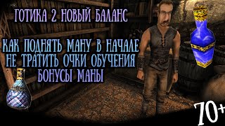 Поднимаем Ману 70+ в НАЧАЛЕ | Без Траты Очков Обучения | Готика 2 Новый Баланс | Gothic 2 NB