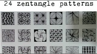 24 zentangle patterns || 24 Doodle Patterns, Zentangle Patterns, Mandala Patterns part - 3