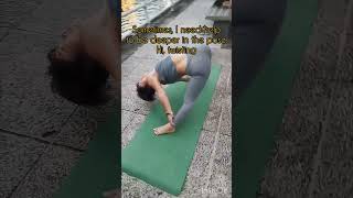 Advanced revolved triangle pose variations / Parivrtta Trikonasana (get support from him)