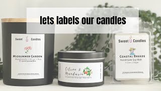 Sweet U Candle is live! Lets labels new candles