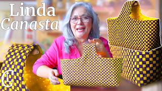 Cómo hacer una CESTA O CANASTA MULTIUSOS,  moldes gratis paso a paso Con Luzkita Perfecta para ti