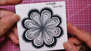 Easy Zentangle step by step patterns for beginners—Icebergfan；简易禅绕画基础图样步骤分解； pattern tutorial;