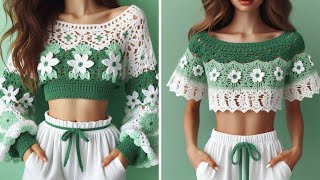 beautiful crochet top and pajamas design! must watch!🔥✨