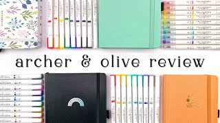 Archer & Olive Review for Hand Lettering (Journals, Acrylograph pens, and Calliograph brush pens!)