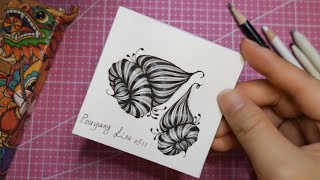 Easy Zentangle step by step patterns for beginners— Pouyang     ；简易禅绕画基础图样步骤分解； pattern tutorial;