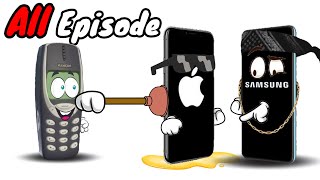 Funny Phone Cartoon. All Series Evolution.