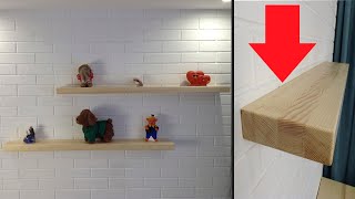 ✅ Полки со скрытым креплением своими руками | Floating shelves diy | Regal mit verdeckter aufhängung