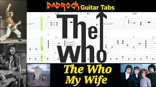 My Wife - The Who - Guitar + Bass TABS Lesson