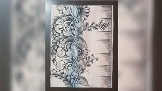 zentangle | zentangle inspired art | zentangle step by step | Relaxingzenmethods #zentangleart #art