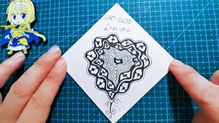 Easy Zentangle step by step patterns for beginners—Hart-Ellie；简易禅绕画基础图样步骤分解； pattern tutorial;