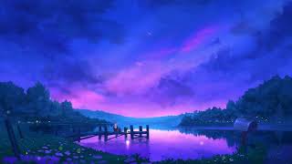 4K Anime Purple Evening Sky - Relaxing Live Wallpaper - 1 Hour Screensaver - Infinite Loop !